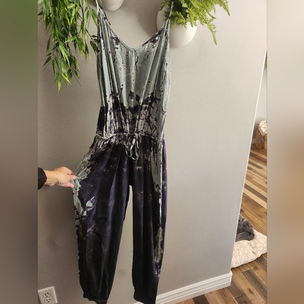 Gypsy by India Boutique Silk Jumpsuit NWT